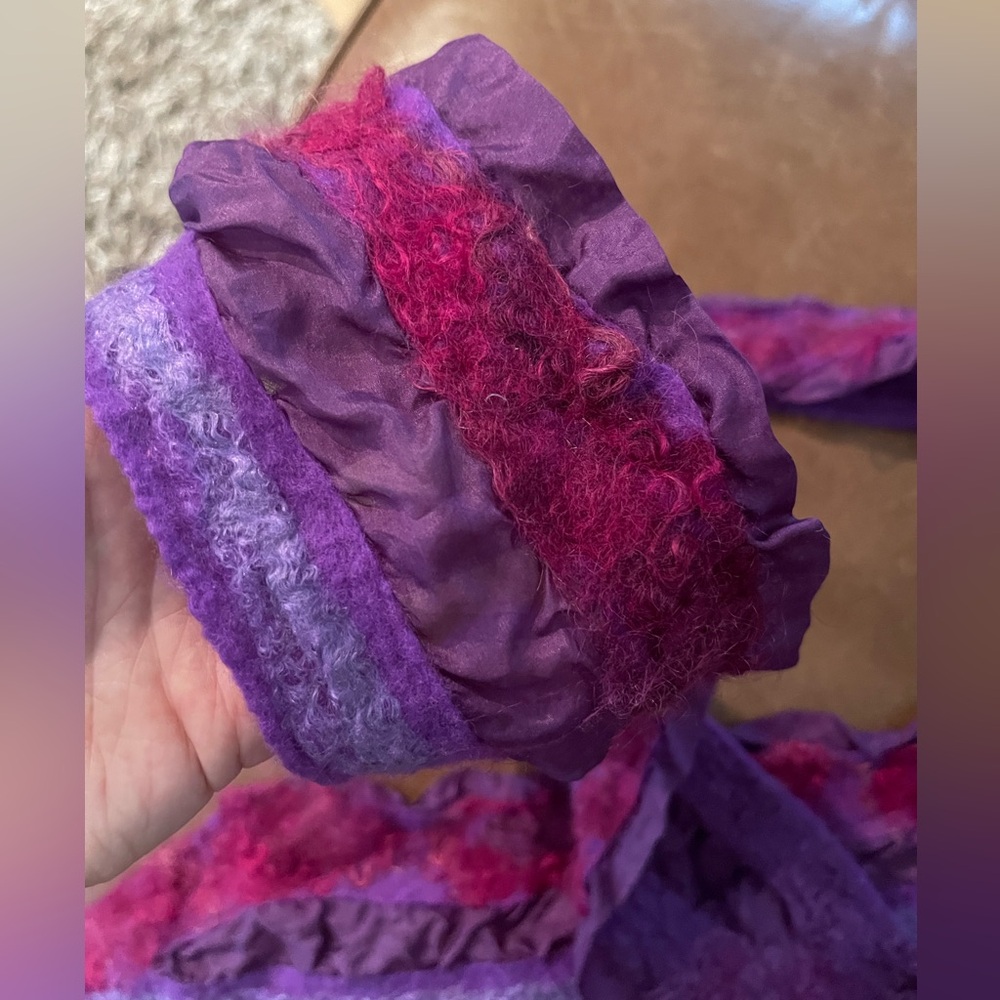 Hand Crafted Nuno-Felted Scarf By Tricia Biesmann View 2